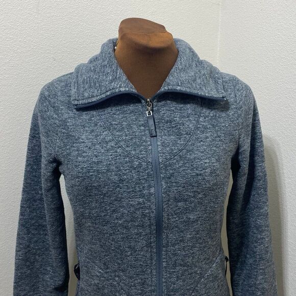 Lole Women's Long Sleeve Zip Up Fleece Jacket Gray Size Small - Picture 2 of 12